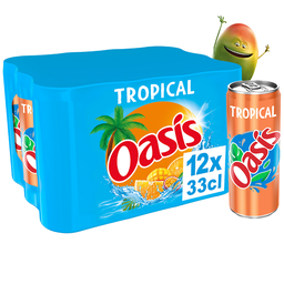 OASIS Boisson aux fruits Tropical 12 x 33 cl
