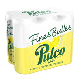 PULCO Sparkling Water Fine Bubbles Lemon Flavored 33 cl
