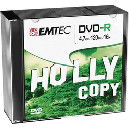 EMTEC pack de 10 dvd-r 4,7 gb vitesse 16X - slim case