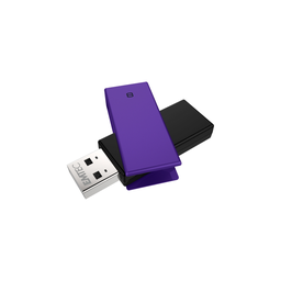 EMTEC C350 Brick 2.0 USB Flash Drive 8 GB Black, Purple