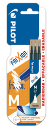 PILOT Recharges Fri Xion Ball encre bleue nuit effaçable pour stylo roller