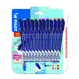 PILOT Feutre D'Écriture Effacable Frixion Fineliner X12 Pointe Fine Coloris Assortis