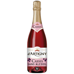 D'ARTIGNY Boisson pétillante sans alcool cassis 75cl