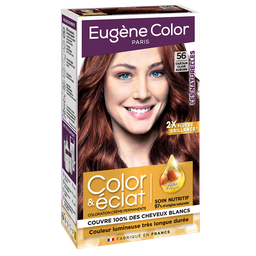 EUGENE COLOR Permanente 56 Castanho Claro Auburn Óleo de Argão 163 g