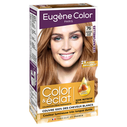 EUGENE COLOR Permanente Castanho Claro Dourado 76 Óleo de Argão & Brilho 115 ml