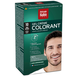 PETROLE HAHN Gel crème colorant sans ammoniaque 10 noir intense 3 produits 1 kit