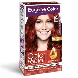 EUGENE COLOR Permanent Hair Color 64 Rouge Passion Long Lasting Argan Oil & Shine 163 g
