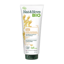 NAT&NOVE Après-Shampooing à l'avoine pour cheveux secs BIO, tube 200ml