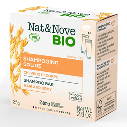 NAT&NOVE 2-in-1 Solid Shampoo Hair and Body Oat