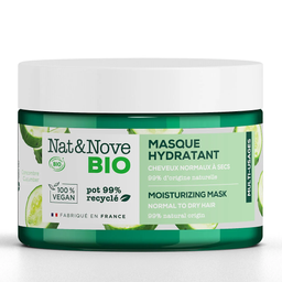 NAT&NOVE Masque hydratant, cheveux normaux à secs BIO le pot de 300ml