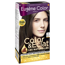 EUGENE COLOR Permanent Hair Color 3 Light Brown & Shine Les Naturelles 115 ml