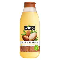 COTTAGE Gel douche l'huile d'Argan, peaux sèches et sensibles 560 ml