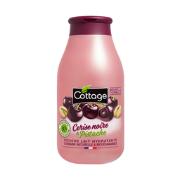 COTTAGE Gel de banho leite hidratante cereja preta e pistache 250 ml