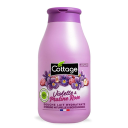 COTTAGE Gel de Banho Leite Hidratante Violeta & Praliné Rosa 250 ml