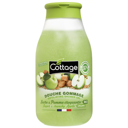 COTTAGE Shower Scrub Sugar and Crunchy Apple Organic 270 ml