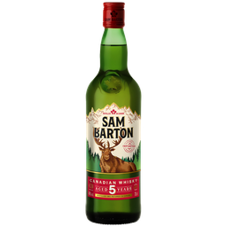 SAM BARTON Whisky canadien 5 ans 40% 70cl