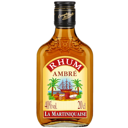 LA MARTINIQUAISE Ron ámbar 40° 180 ml
