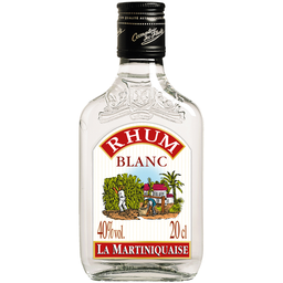 LA MARTINIQUAISE Ron blanco tradicional de los departamentos franceses de ultramar 20 cl