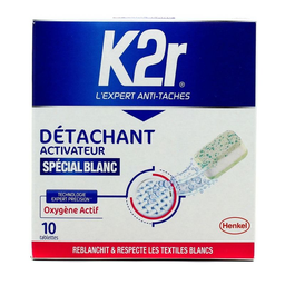 K2R Quitamanchas tabletas especial blanco 10 tabletas de 20 g