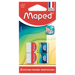 MAPED Gommes Softy mini spécial trousse, 2 unités
