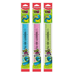MAPED Règle plate plastique flexible Twist'n'Flex 30cm
