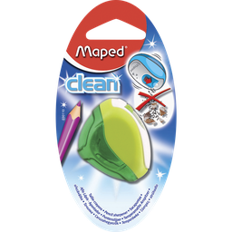 MAPED Taille-crayons Clean 1 trou avec réserve vert