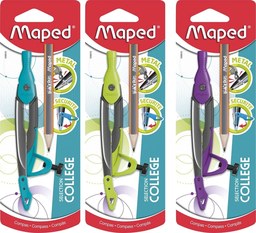MAPED Compas Woopy avec bague universelle, 1 unité