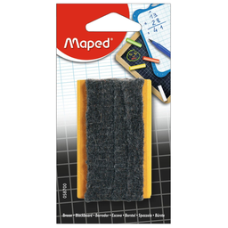 MAPED Brosse en Bois pour Ardoises Blanches et Noires - 1 unité