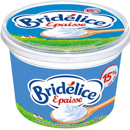 BRIDELICE Crême Fraiche Épaisse Légère 15%Mg 50 cl