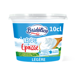 BRIDELICE Crème fraîche épaisse légère 15% MG 10 cl