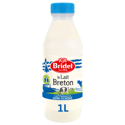 BRIDEL Lait Frais Demi-Écrémé