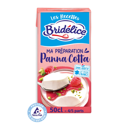 BRIDELICE Préparation pour Panna Cotta UHT 14%MG 50 cl