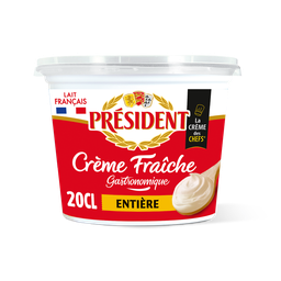 PRESIDENT Crème fraiche Épaisse entière 30% MG