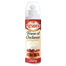 PRESIDENT Crème Fouettée Ferme et Onctueuse Entière