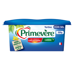 PRIMEVERE Matière grasse à tartiner demi-sel 55% de 500 g