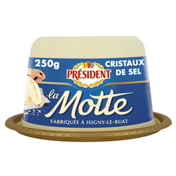 PRESIDENT Beurre aux Cristaux de Sel 80% MG