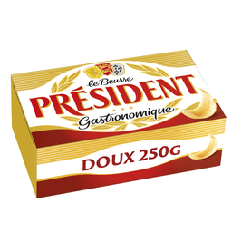 PRESIDENT Beurre Gastronomique Doux 82% MG