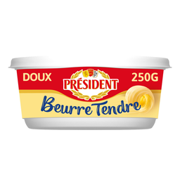 PRESIDENT Beurre Tendre Doux 82% MG