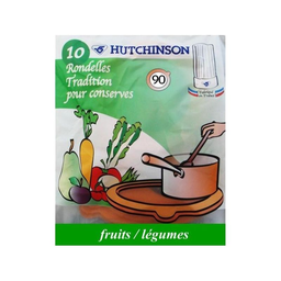 HUTCHINSON 10 rondelles tradition classic pour bocal 90X65