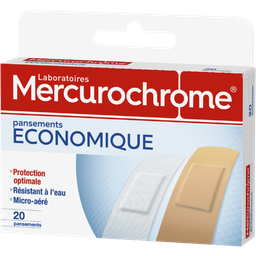 MERCUROCHROME Apósitos Protección Óptima Resistentes al Agua Microaireados 20 unidades