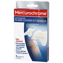 MERCUROCHROME Tiritas para Codos y Rodillas x 6