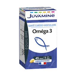 JUVAMINE Suplemento Omega 3 saúde cardiovascular 45 cápsulas 27 g