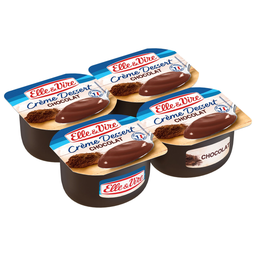 ELLE & VIRE Creme de sobremesa chocolate 4x125g 500g