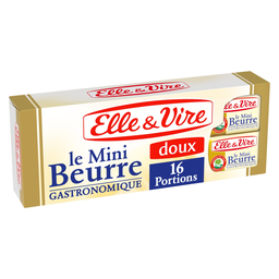 ELLE & VIRE Mini beurre gastronomique doux ELLE & VIRE