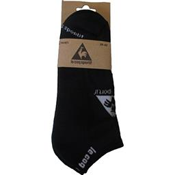 LE COQ SPORTIF Chaussettes invisible taille 43-46 noir Le lot de 2 paires