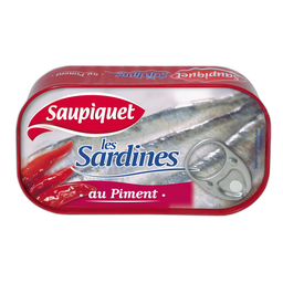 SAUPIQUET Sardinhas com pimenta 120 g