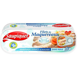 SAUPIQUET Mackerel Fillets in Muscadet Wine 169 g