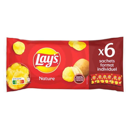 LAY'S Batatas Fritas Nature 6 x 25 g