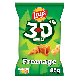 LAY'S Aperitivos Sabor Queijo 3D's Bugles 85 g