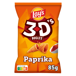 LAY'S 3D's Snacks de aperitivo sabor paprika 85 g